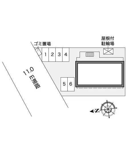 ★手数料０円★松原市岡　月極駐車場（LP）